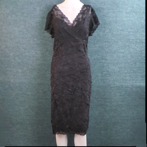 For Kitty Rescue! Blu Sage Tiered Lace Beaded Dress - Picture 1 of 13